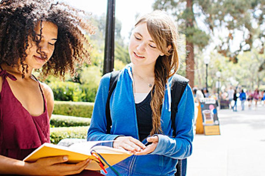 Students at Bruinwalk