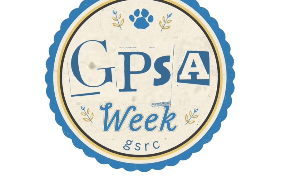 photo of a logo with the letters GPSAW Week inside